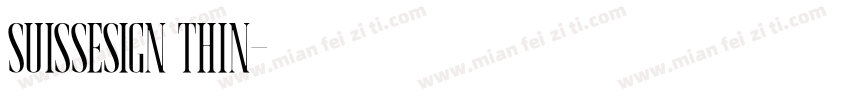 SuisseSign Thin字体转换